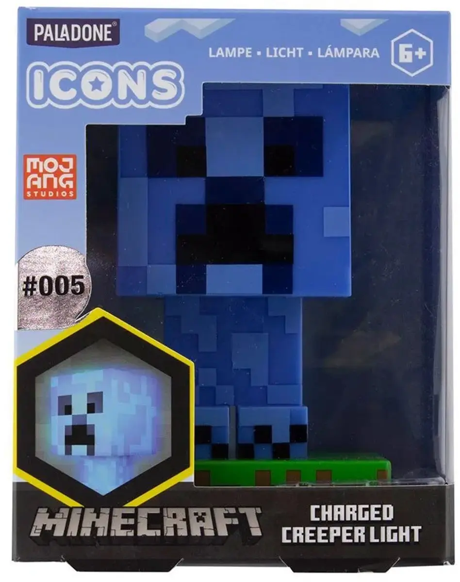 Paladone Minecraft Charged Creeper Verlicht Figuur - Wit licht