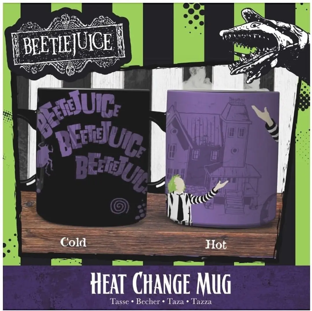 Paladone Beetlejuice Warmtewissel Mok 300ml - PP13433BJ - Veelkleurig