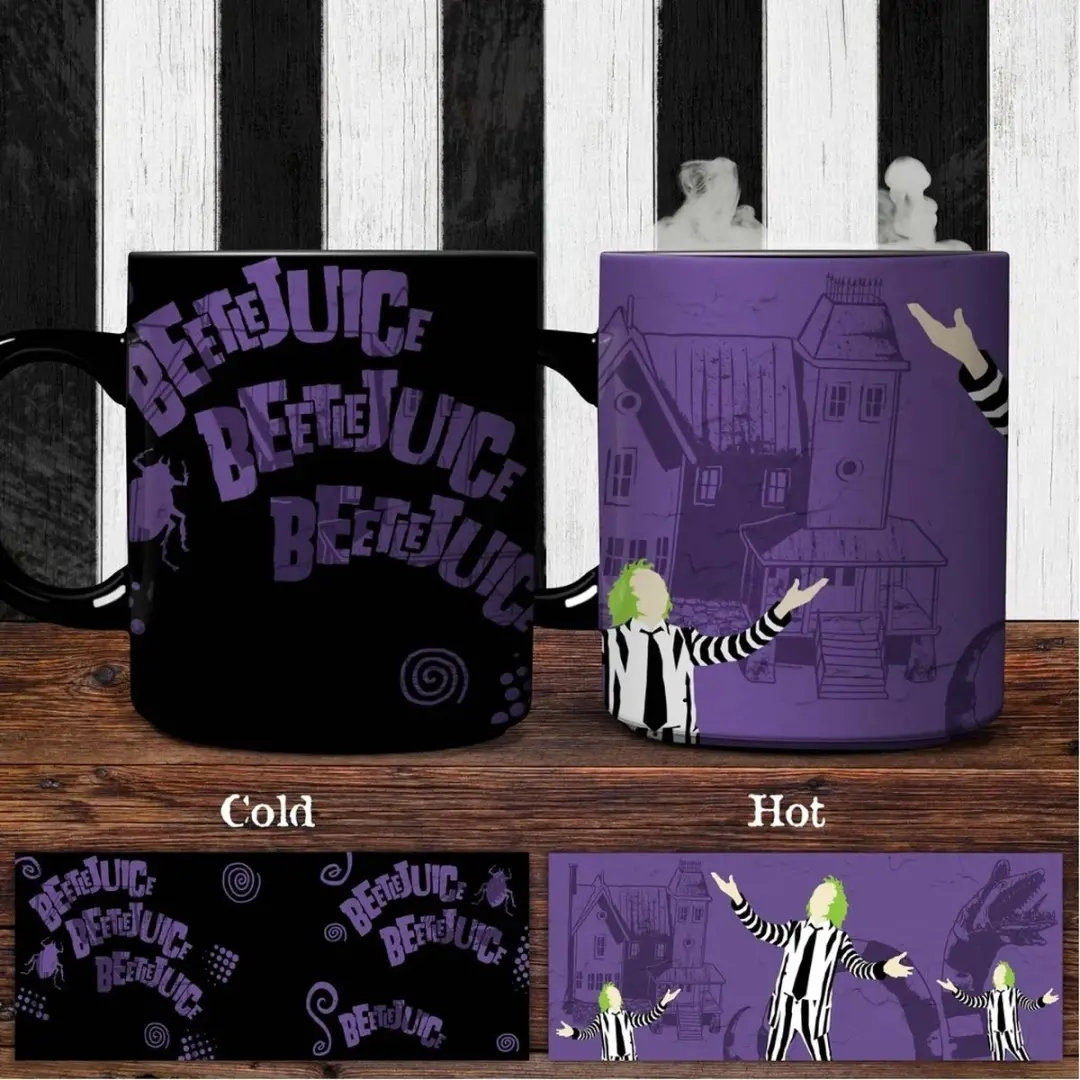 Paladone Beetlejuice Warmtewissel Mok 300ml - PP13433BJ - Veelkleurig