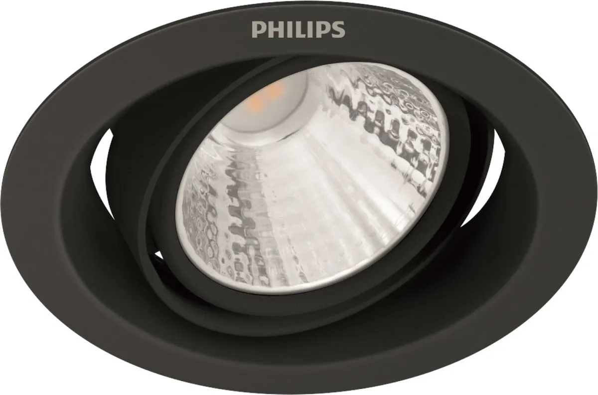Philips Pomeron Inbouwspot 5W Warmwit - Zwart