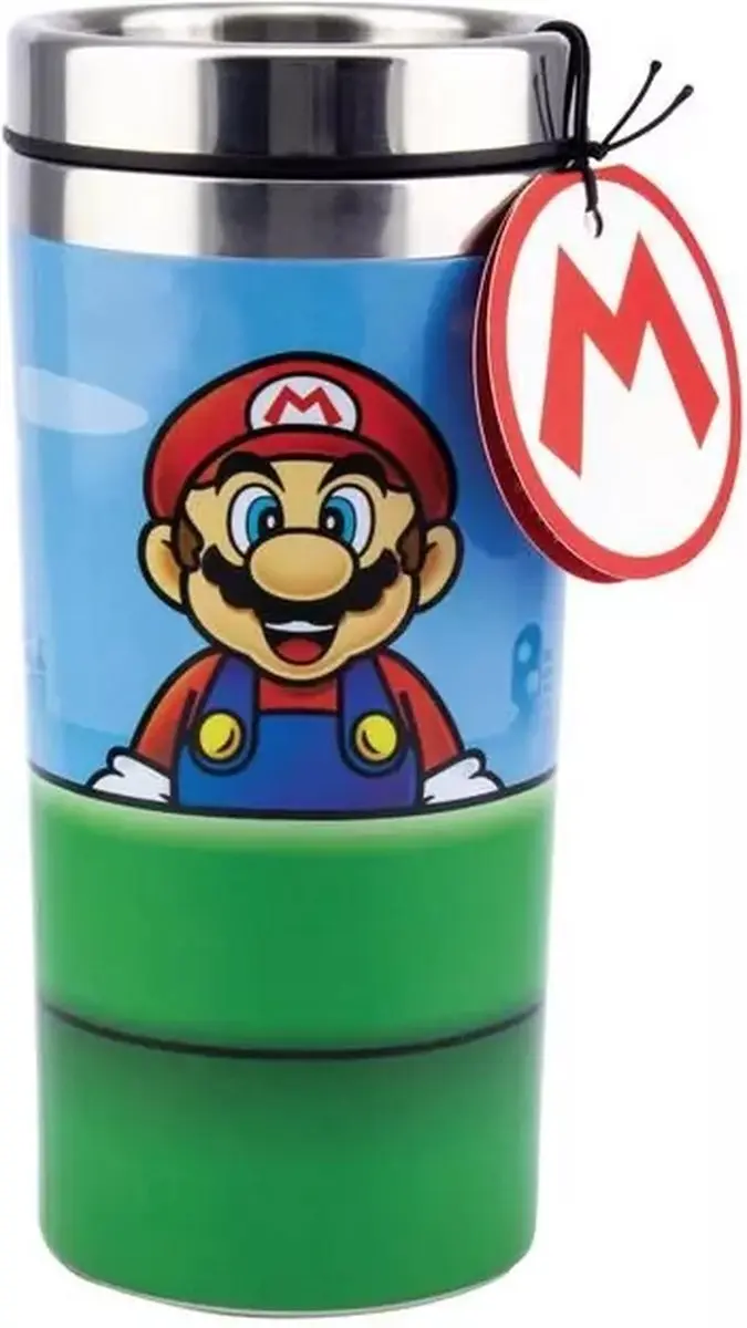 Paladone Super Mario Warp Pipe Thermosbeker PP6349NN - 450ml - Blauw/ Groen