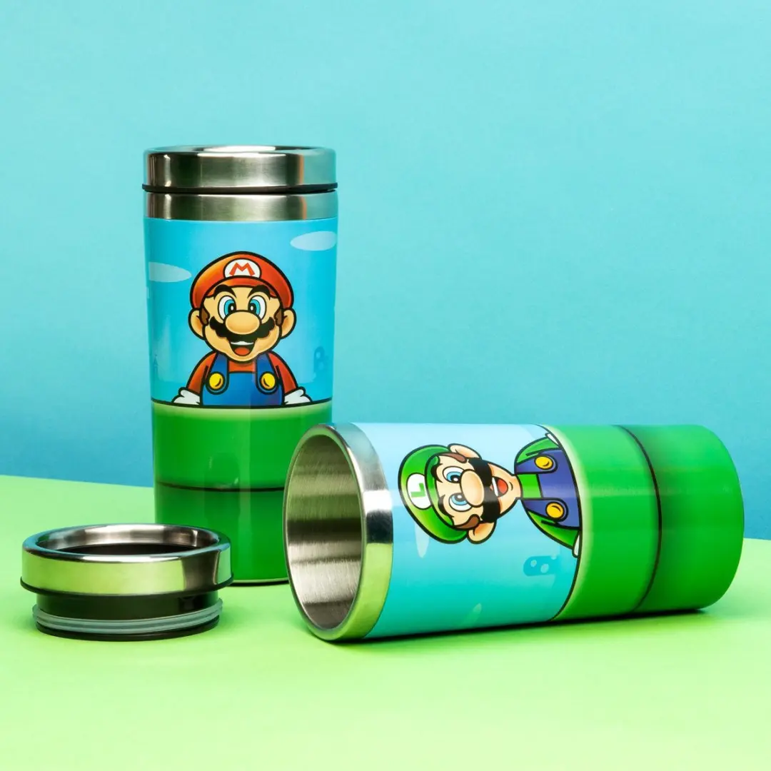 Paladone Super Mario Warp Pipe Thermosbeker PP6349NN - 450ml - Blauw/ Groen