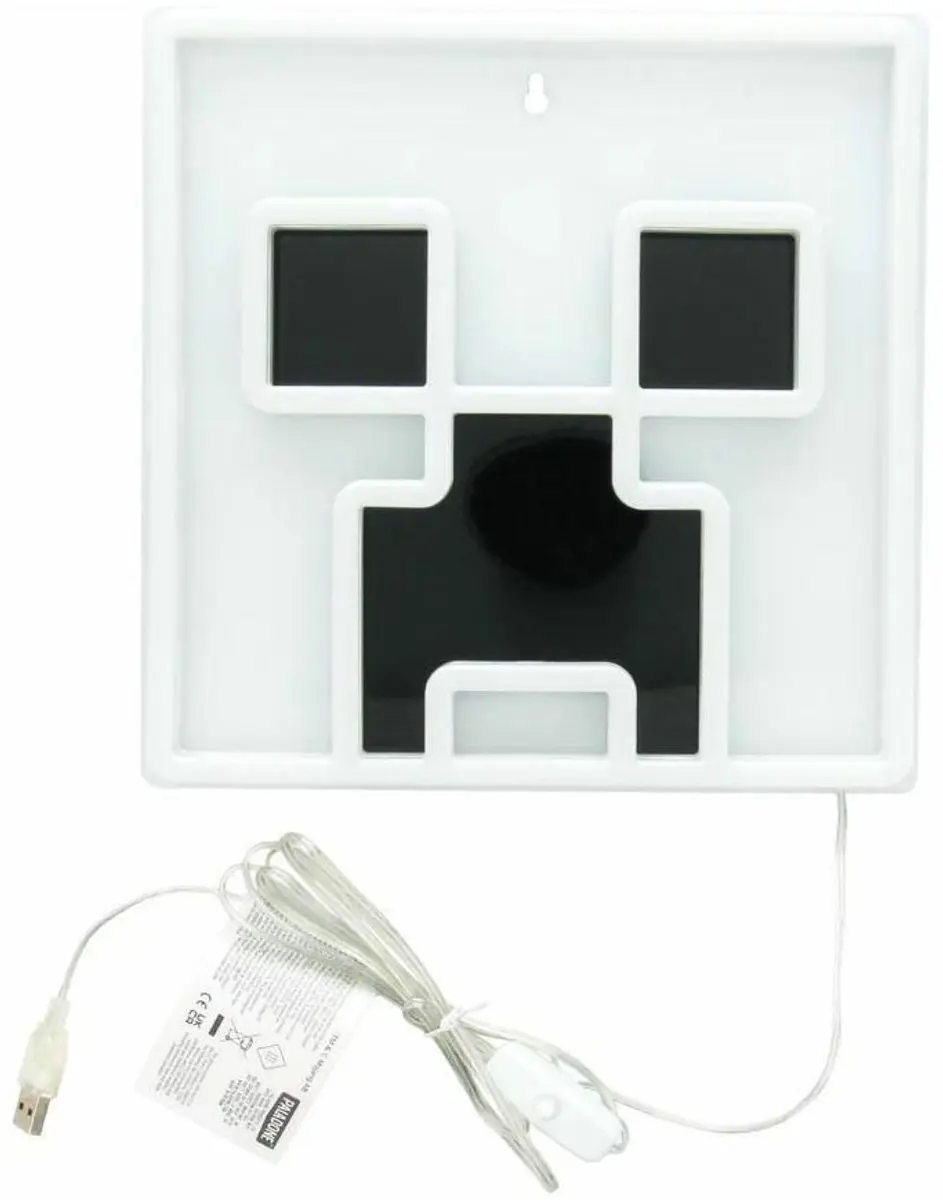 Paladone Minecraft Creeper LED Wandlamp 25cm - Groen