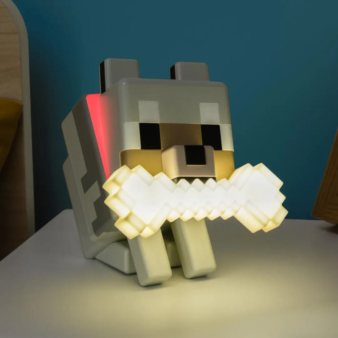 Paladone Minecraft Wolf GloBuddies LED Nachtlamp