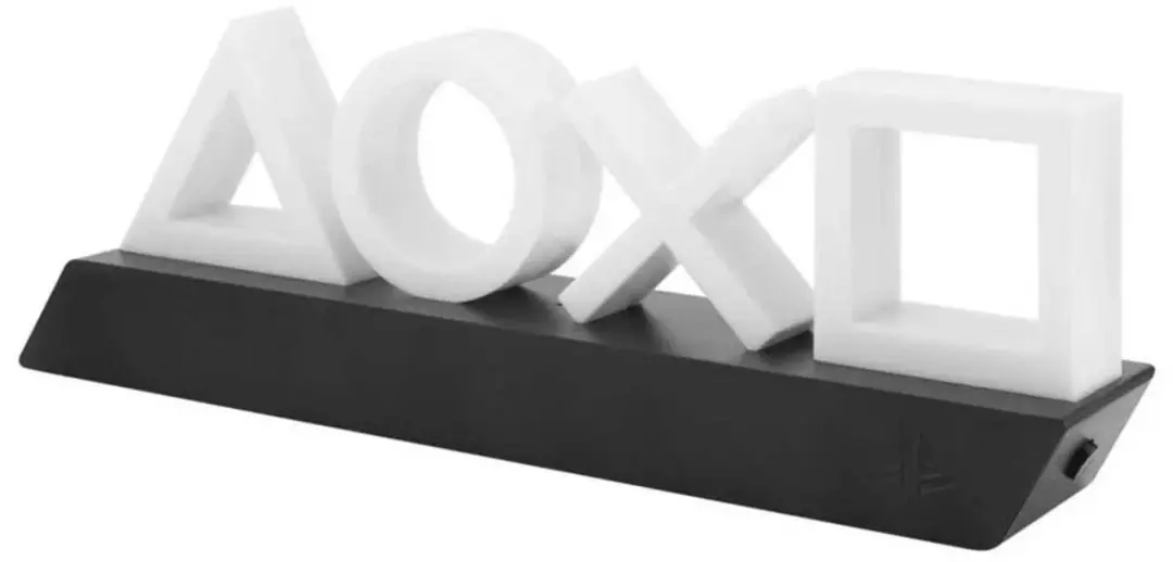 Paladone PlayStation 5 Icons Nachtlamp - 4 Lichtpunten - Wit/Blauw