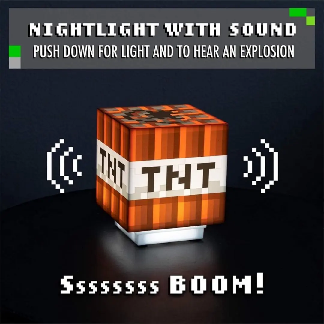 Paladone Minecraft TNT Box Nachtlamp - Multicolor