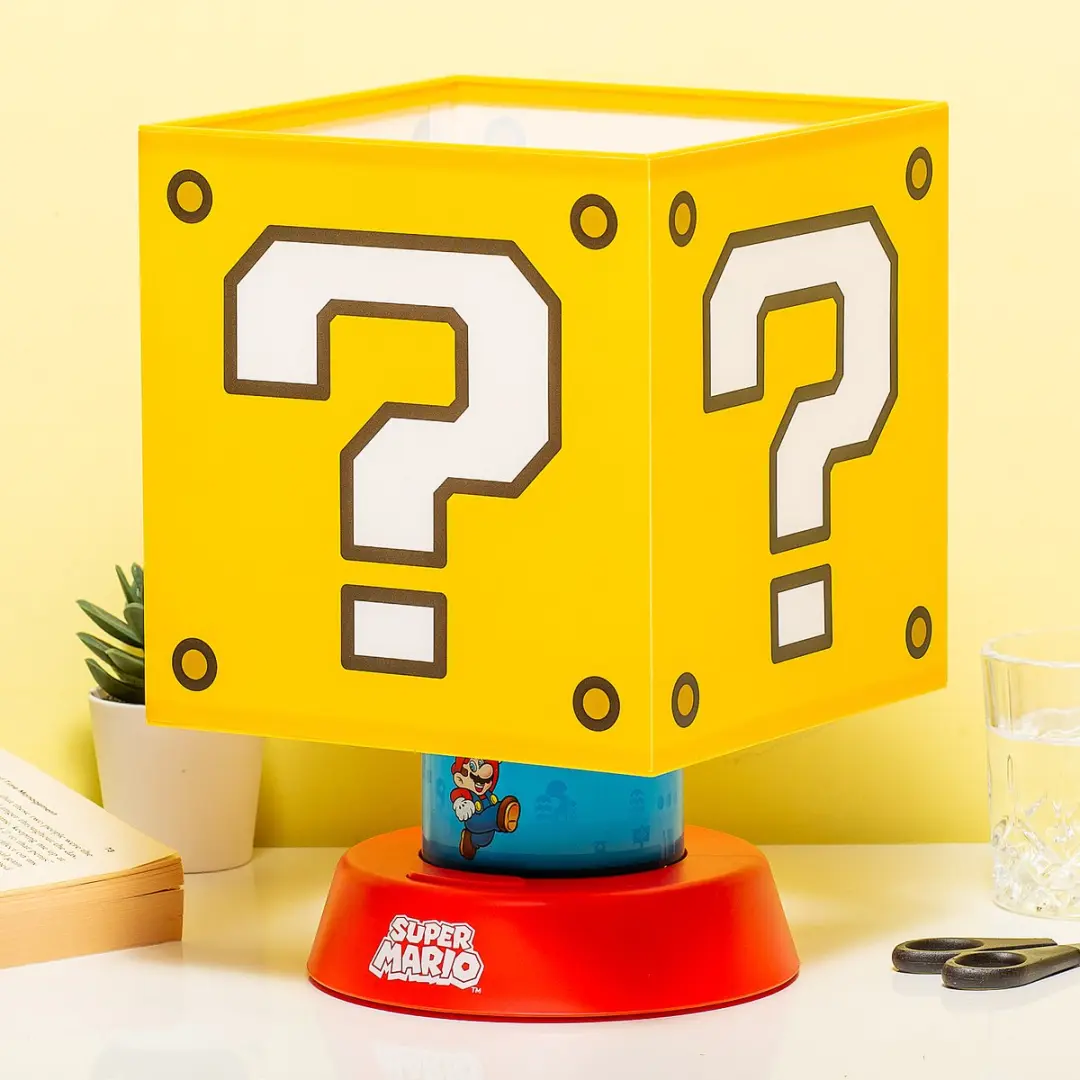 Paladone Super Mario Question Nachtlamp - Geel