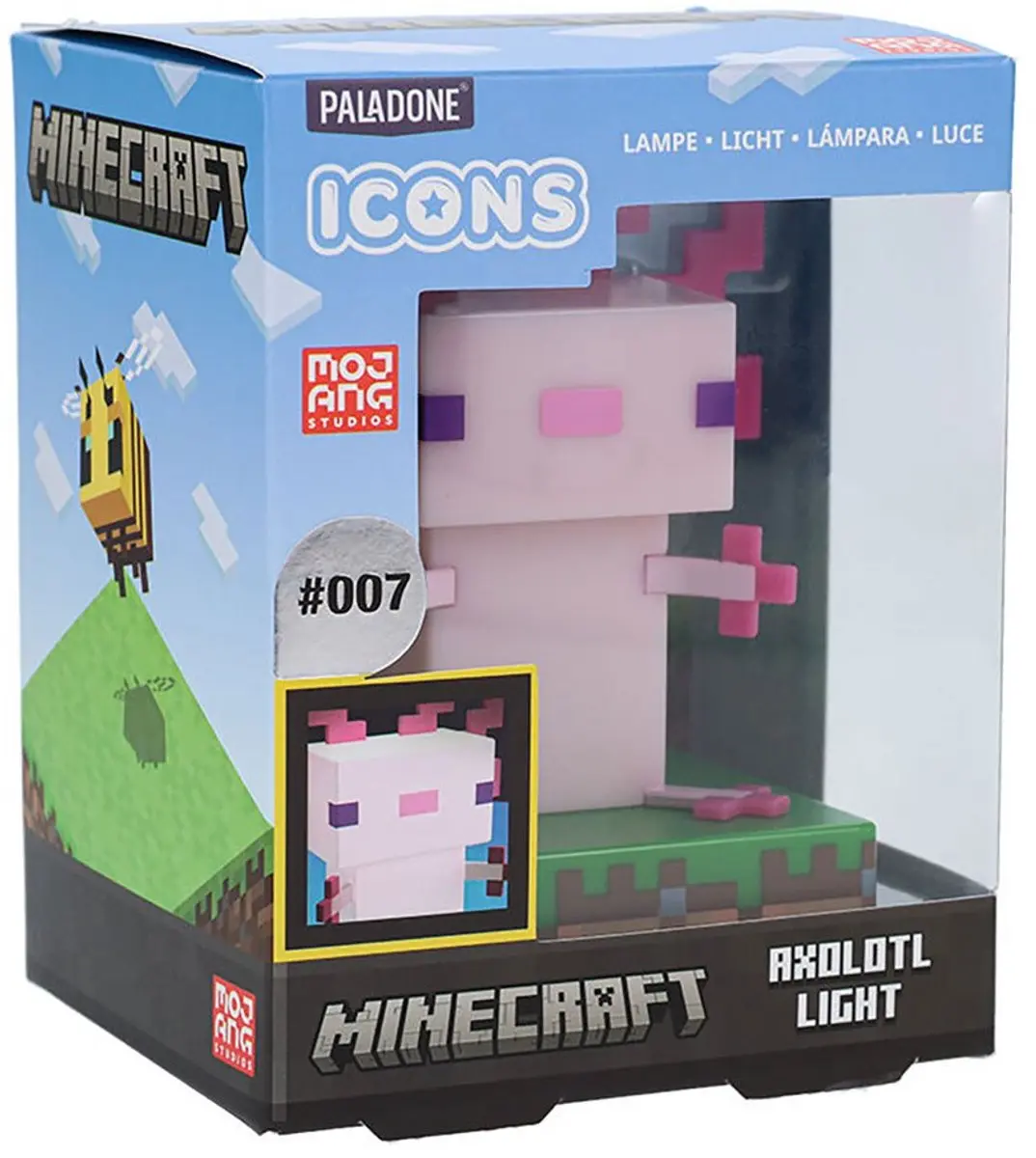 Paladone Minecraft Axolotl Icon Light - Nachtlamp