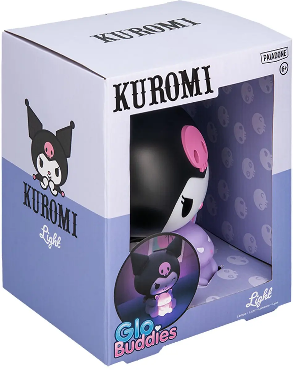Paladone Kuromi GloBuddies Nachtlamp 3D LED - Zwart