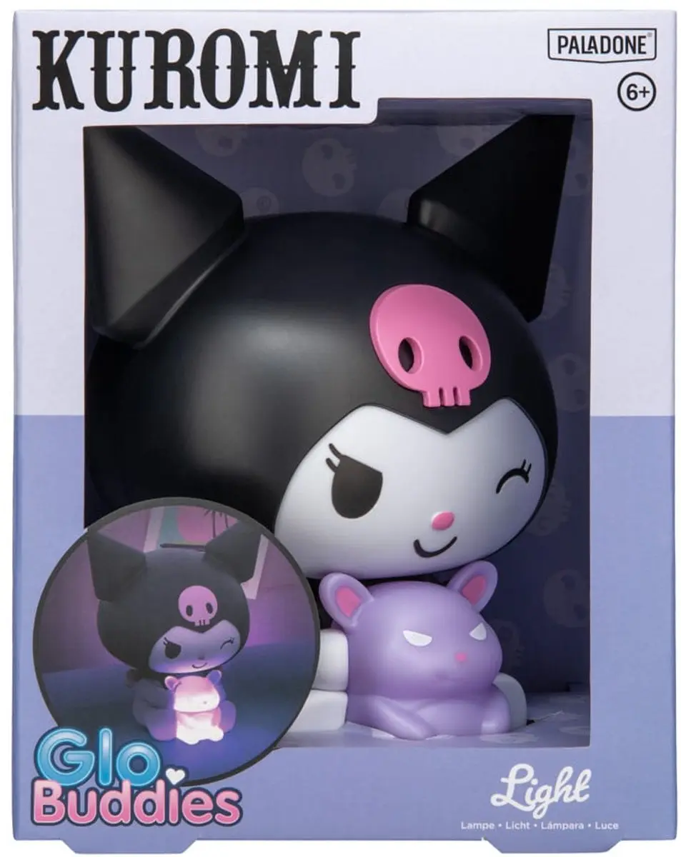 Paladone Kuromi GloBuddies Nachtlamp 3D LED - Zwart