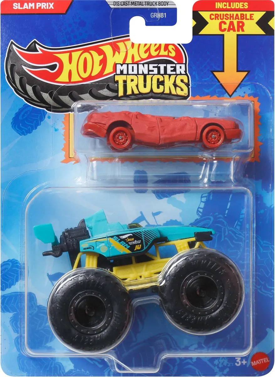 Hot Wheels Monster Trucks Slam Prix 2-delig