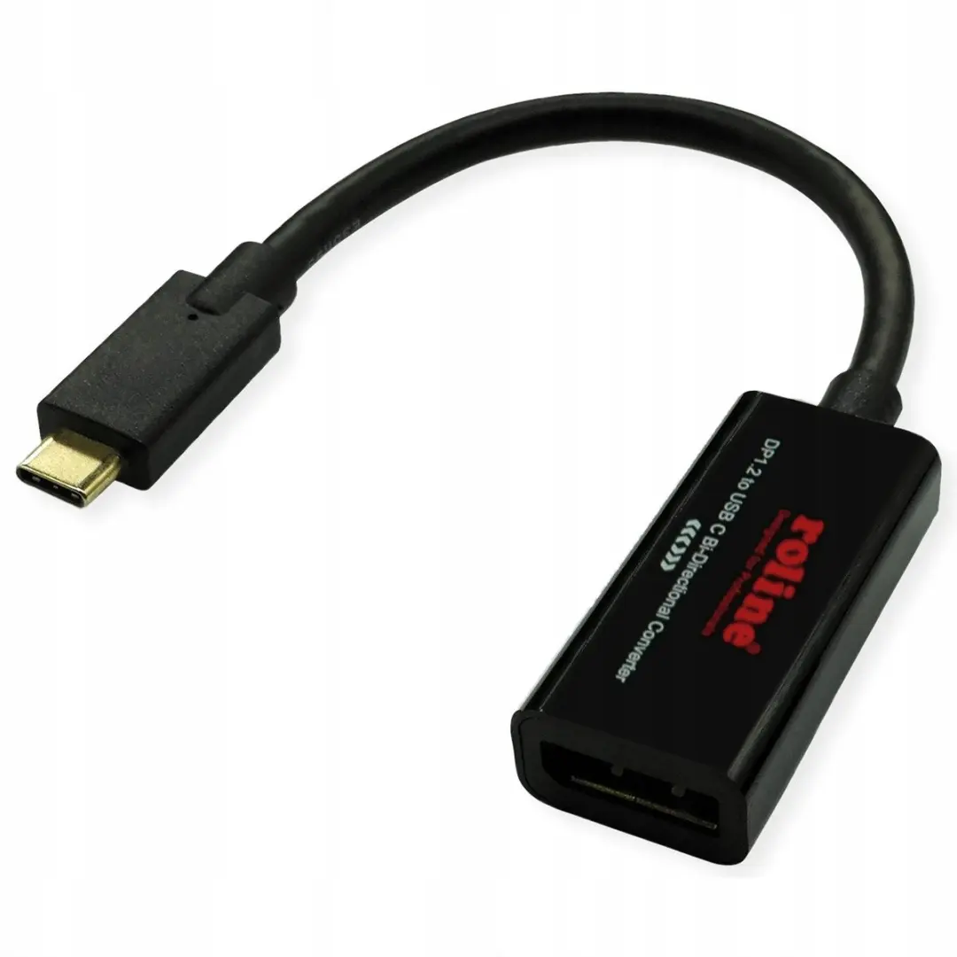 ROLINE USB-C naar DisplayPort-adapter, 0,2 m, bidirectioneel