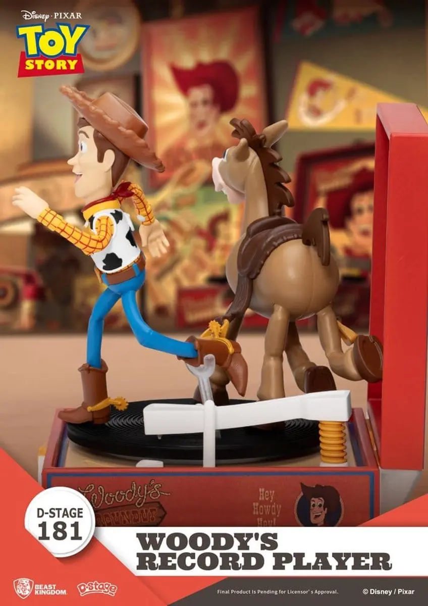 Beast Kingdom Toy Story Woody's Record Player - 13cm Action Figuur - Multi - afbeelding 6 van 6