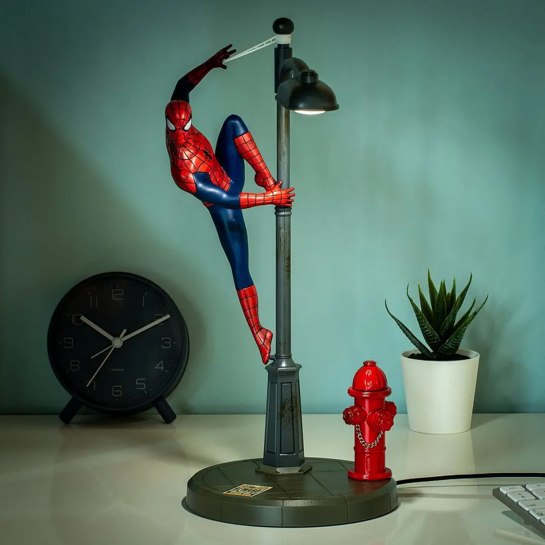 Paladone Spider-Man Straatlantaarn Bureaulamp - Blauw/Rood/Zwart