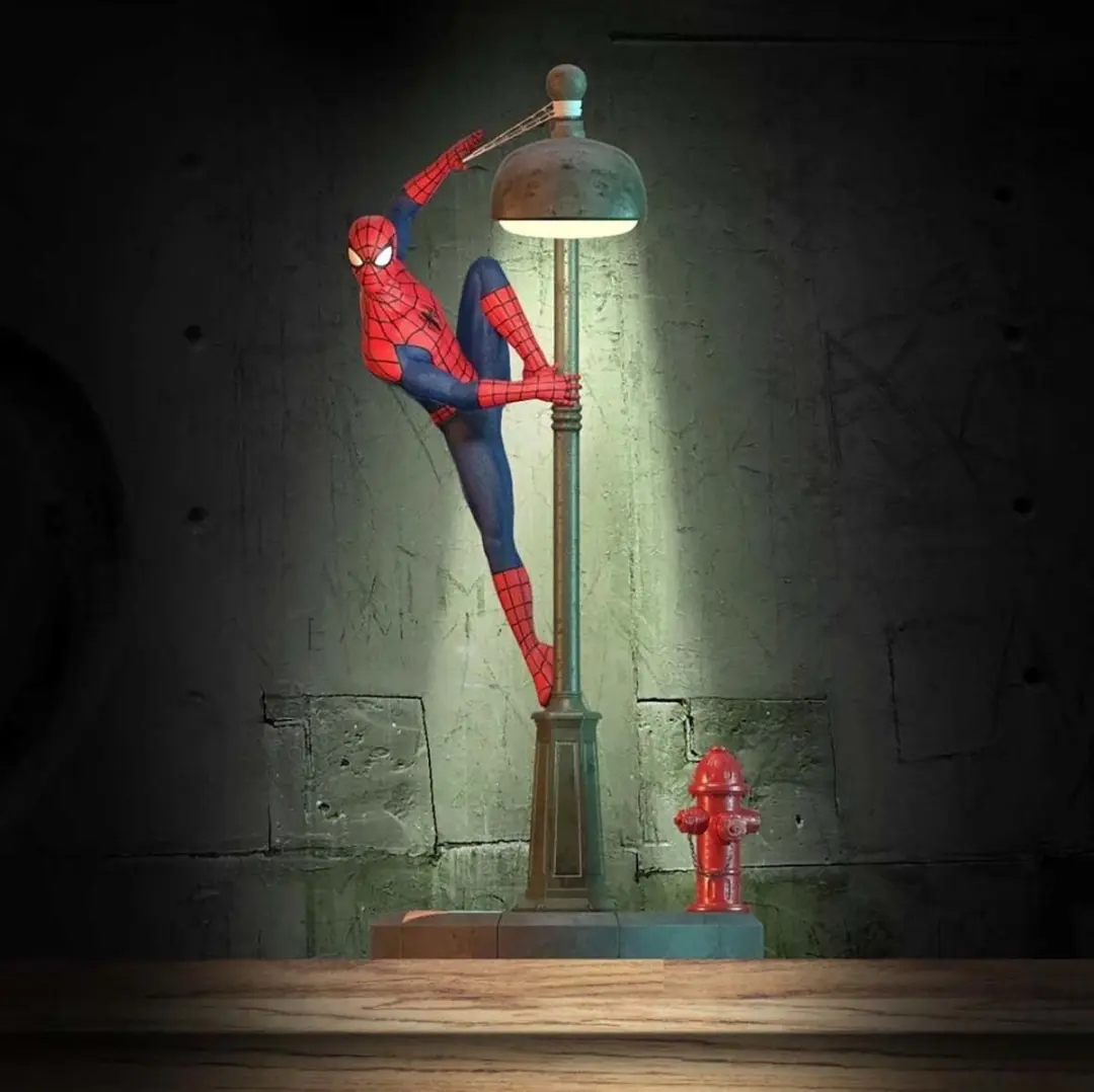 Paladone Spider-Man Straatlantaarn Bureaulamp - Blauw/Rood/Zwart