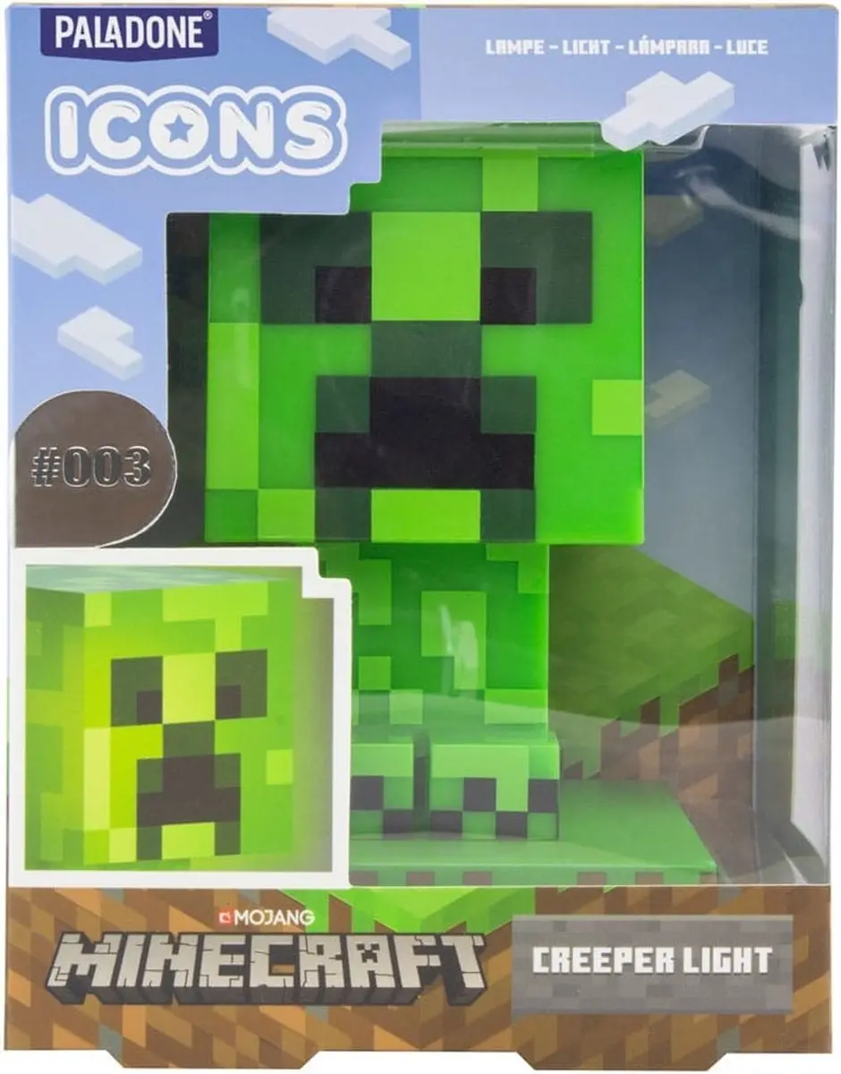 Paladone Minecraft Creeper Icon Licht - 12cm - Groen