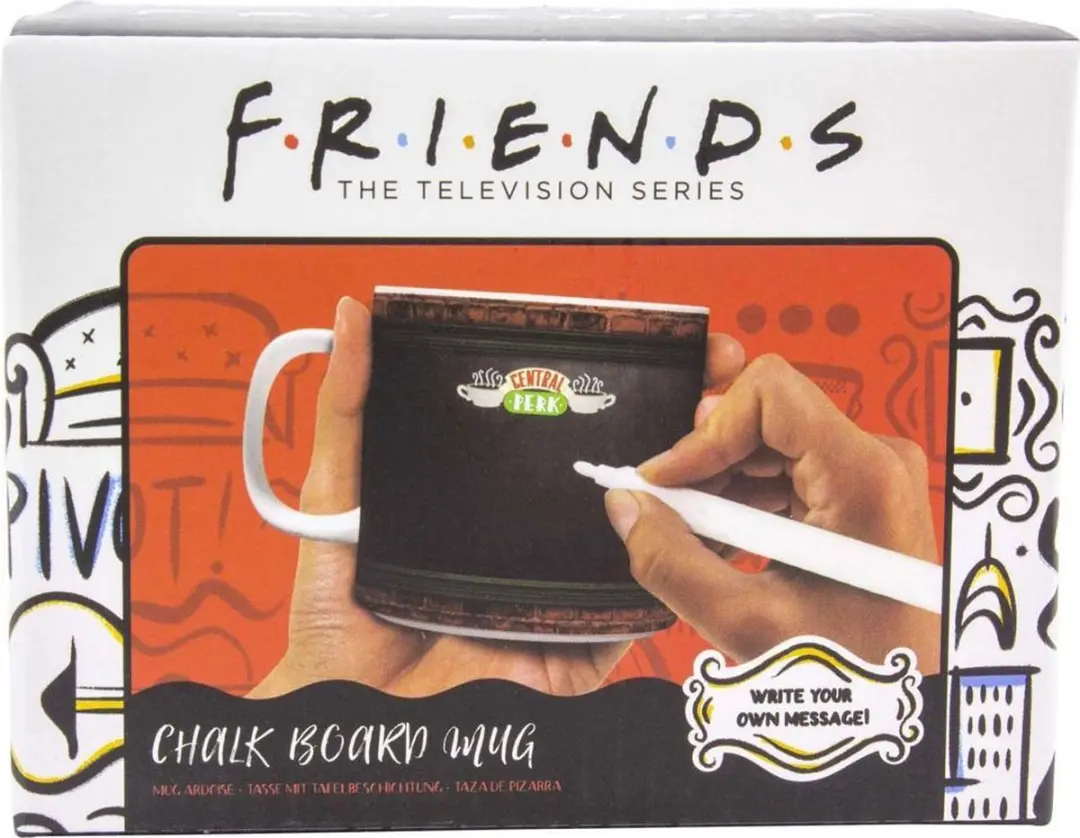 Paladone Friends Central Perk Krijtbord Mok - 300ml - PP6764FR - Veelkleurig