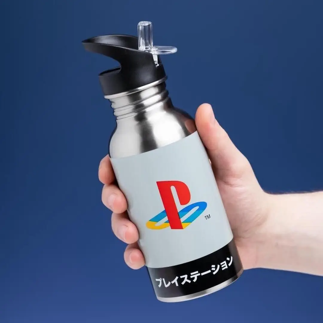 Paladone PlayStation Metal Waterfles 0,5L - Multicolor