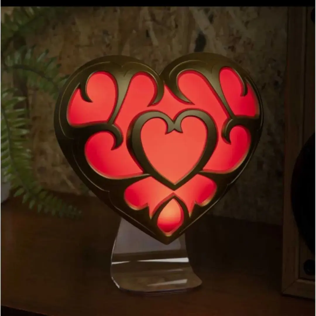 Paladone The Legend of Zelda Heart Container Lamp - 21,6cm - Veelkleurig
