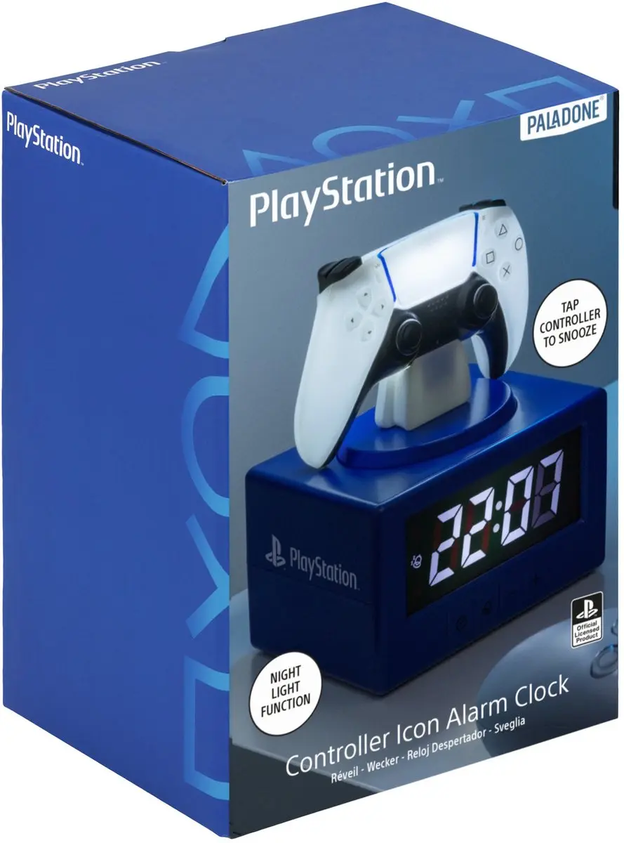 Paladone PlayStation Controller Wecker - Blauw/Wit