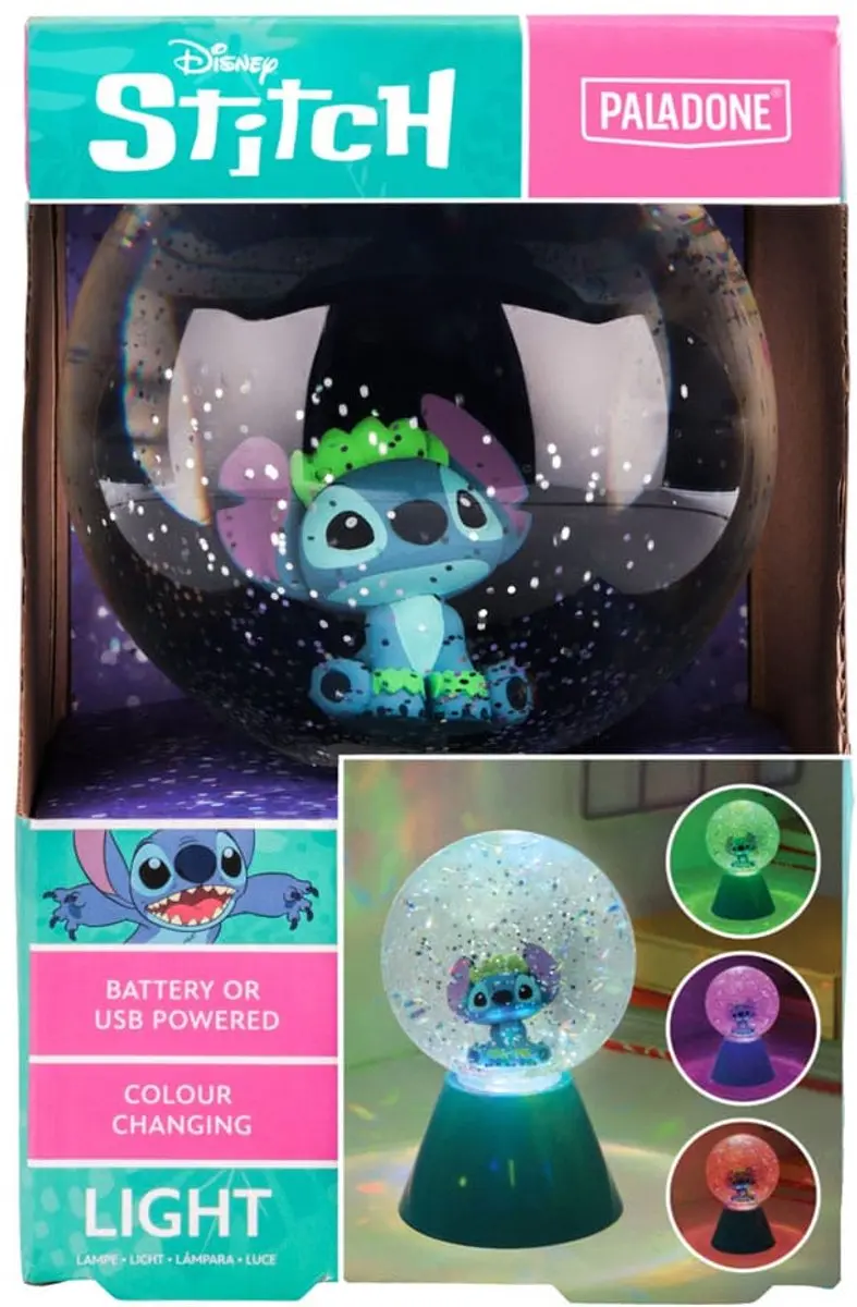 Paladone Disney Stitch Glitterbal - RGB LEDverlichting - Multi