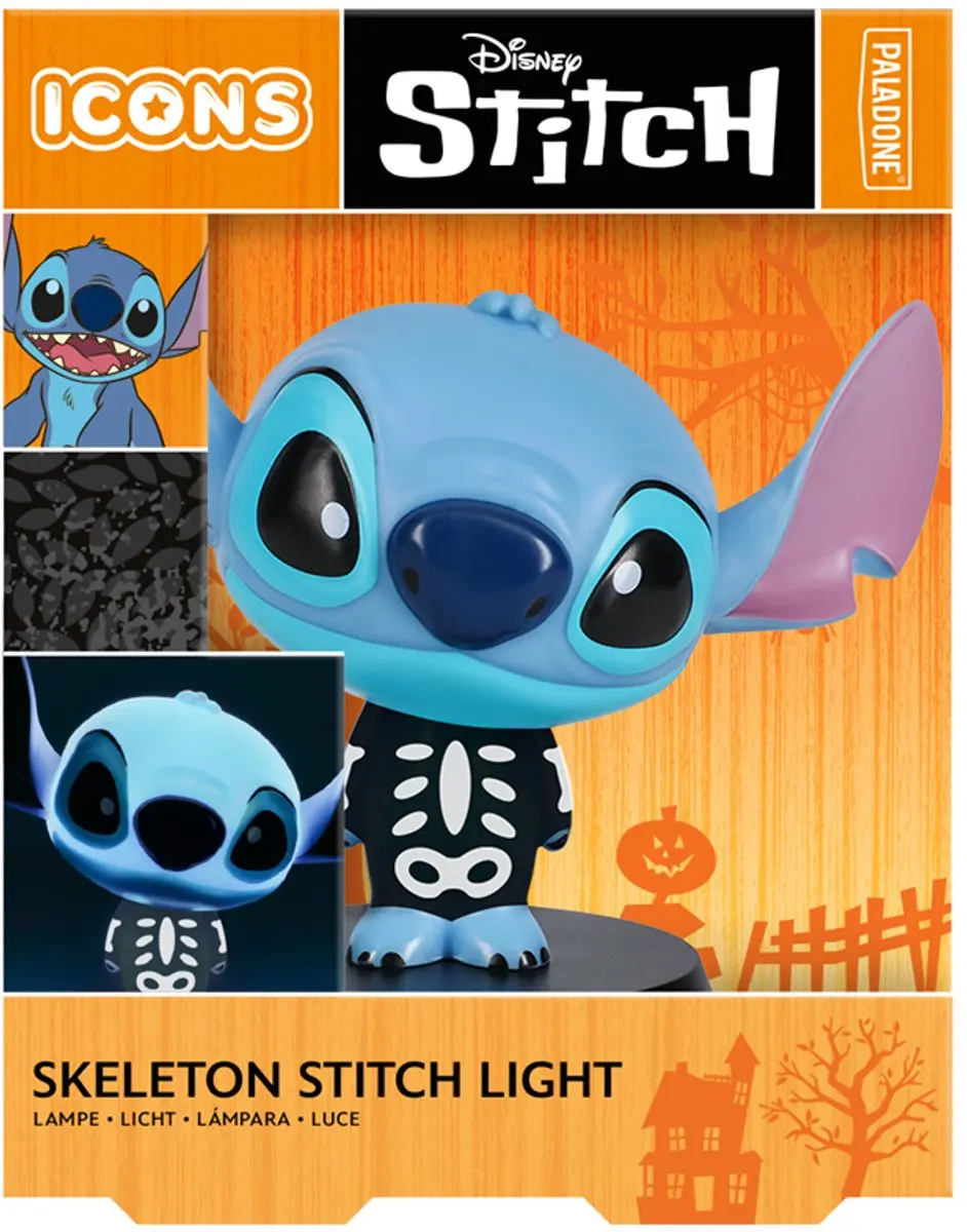 Paladone Disney Stitch Skeleton Nachtlampje 10cm - Meerkleurig