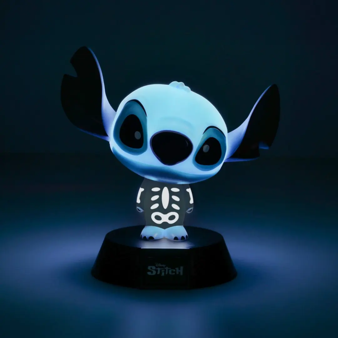 Paladone Disney Stitch Skeleton Nachtlampje 10cm - Meerkleurig