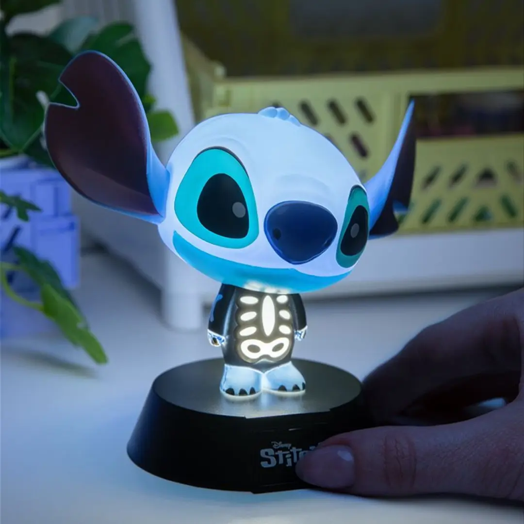 Paladone Disney Stitch Skeleton Nachtlampje 10cm - Meerkleurig