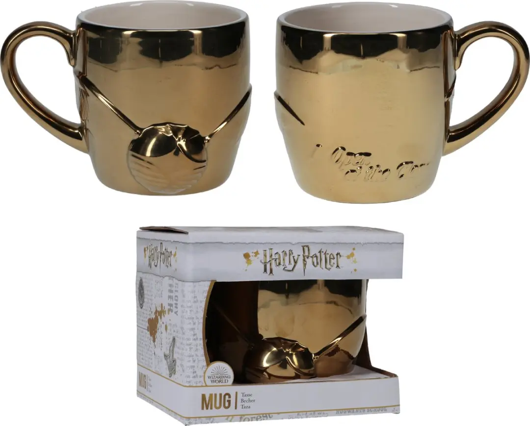 Paladone Harry Potter Golden Snitch 3D Mok 450ml - Goud