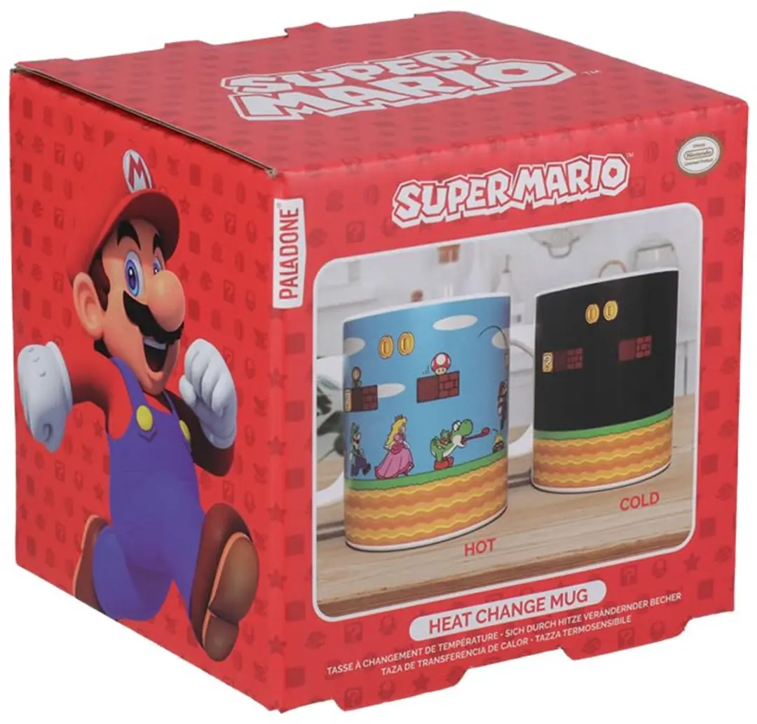 Paladone Super Mario Level Heat Change Mok 300ml - Multi