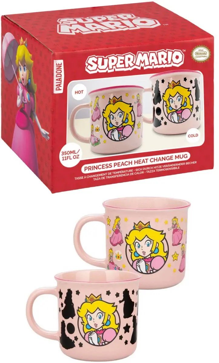 Paladone Super Mario Princess Peach Heat Change Mok