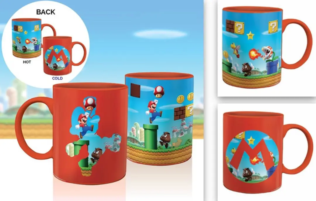 Paladone Super Mario Heat Change Mug PP3432NN - 300ml - Rood