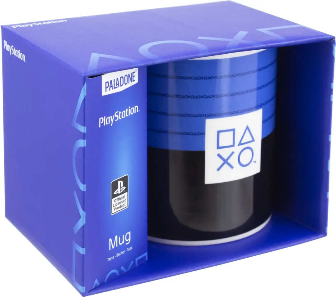 Paladone PlayStation Mok 400ml - PP9626PS - Blauw/Wit/Zwart