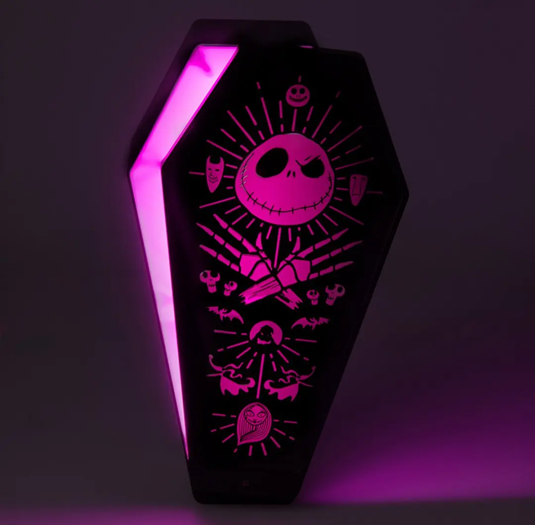 Paladone Nightmare Before Christmas Coffin 3D Licht - Veelkleurig