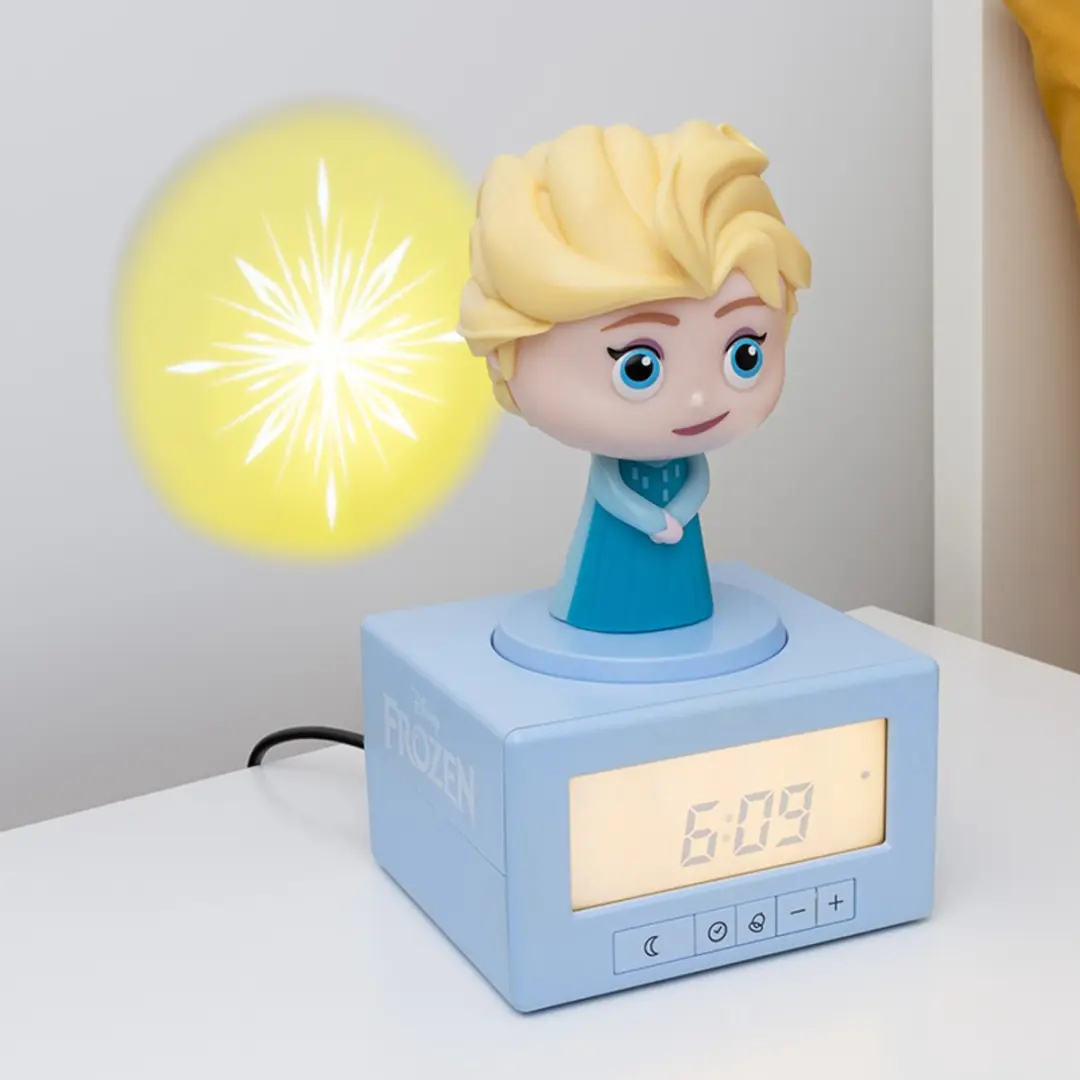 Paladone Disney Elsa Frozen Slaaptrainer-Wekker - Blauw