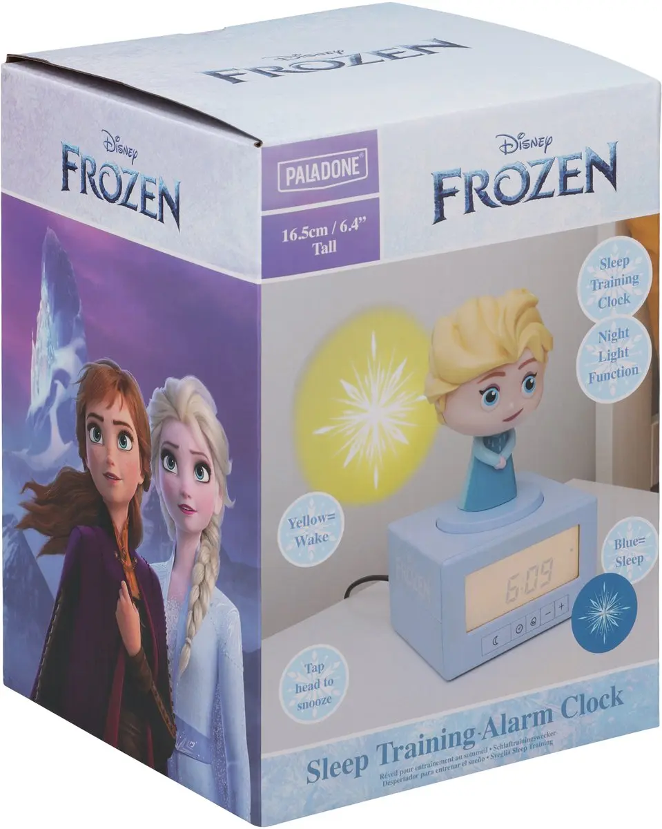 Paladone Disney Elsa Frozen Slaaptrainer-Wekker - Blauw