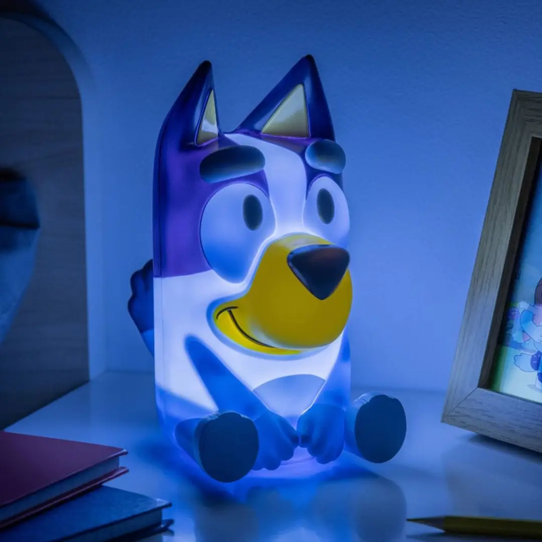 Paladone Bluey Figurenlamp - Nachtlampje met Geluid - Blauw