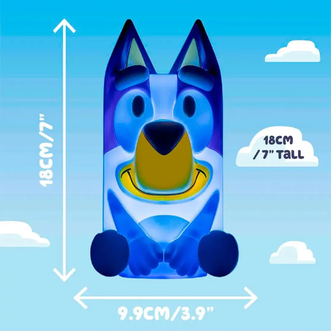 Paladone Bluey Figurenlamp - Nachtlampje met Geluid - Blauw
