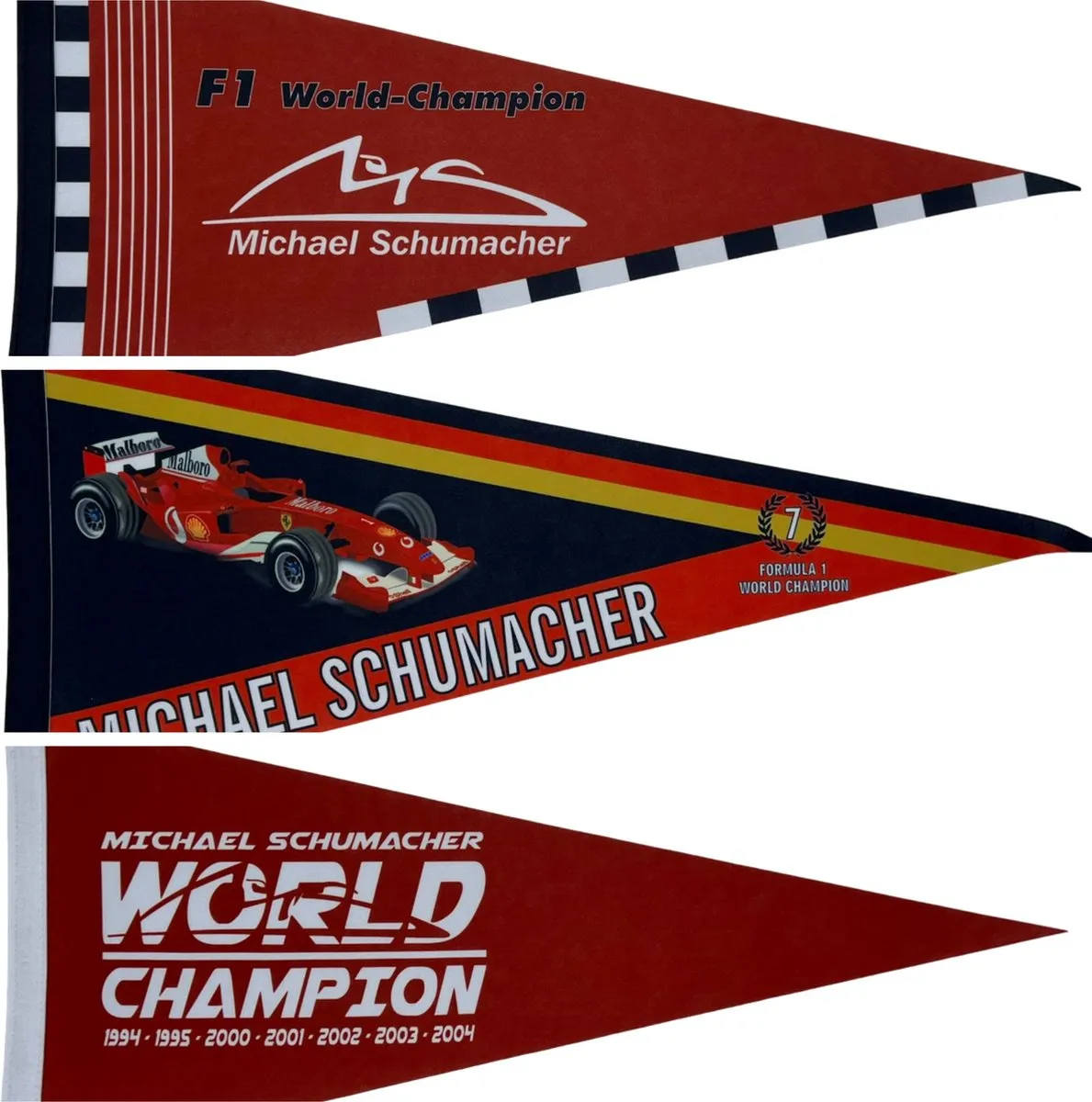 Ferrari Schumacher F1 Vaantje 31x72cm - Rood