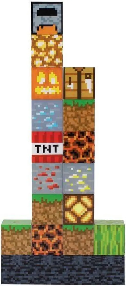 Paladone Minecraft Lichtblokken - 16 Stuks Warm Wit