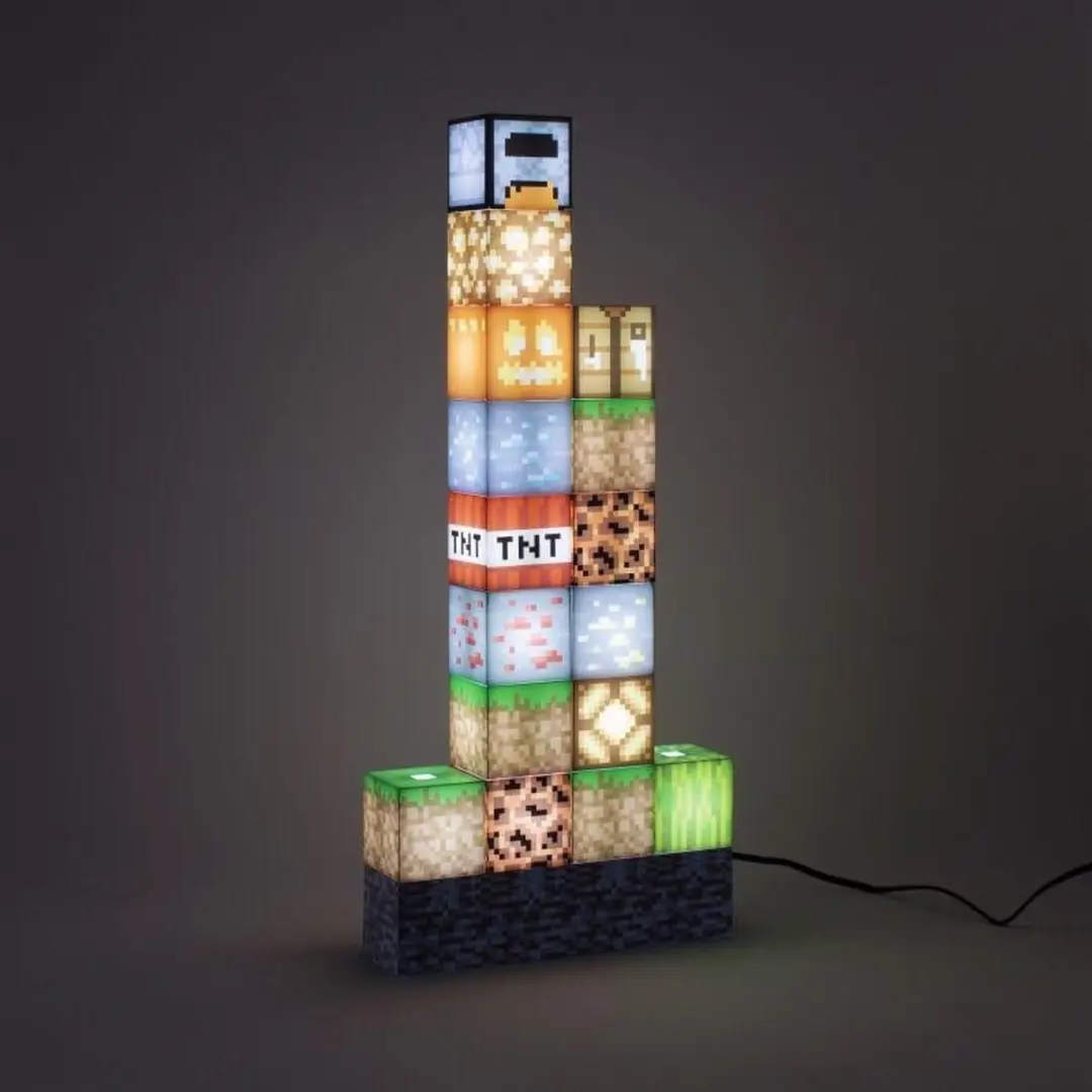 Paladone Minecraft Lichtblokken - 16 Stuks Warm Wit
