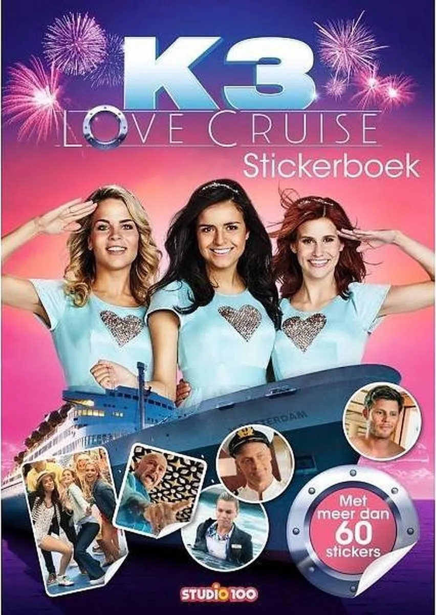 Studio 100 K3 Love Cruise Stickerboek 30cm