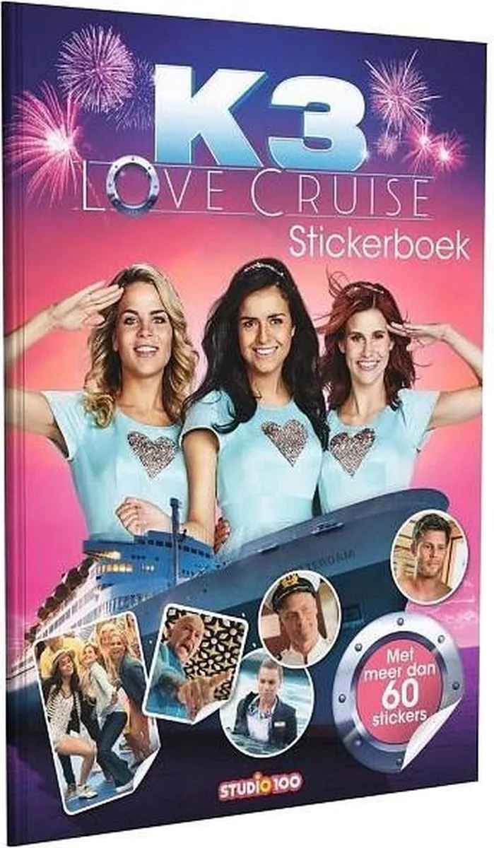 Studio 100 K3 Love Cruise Stickerboek 30cm - Multicolor