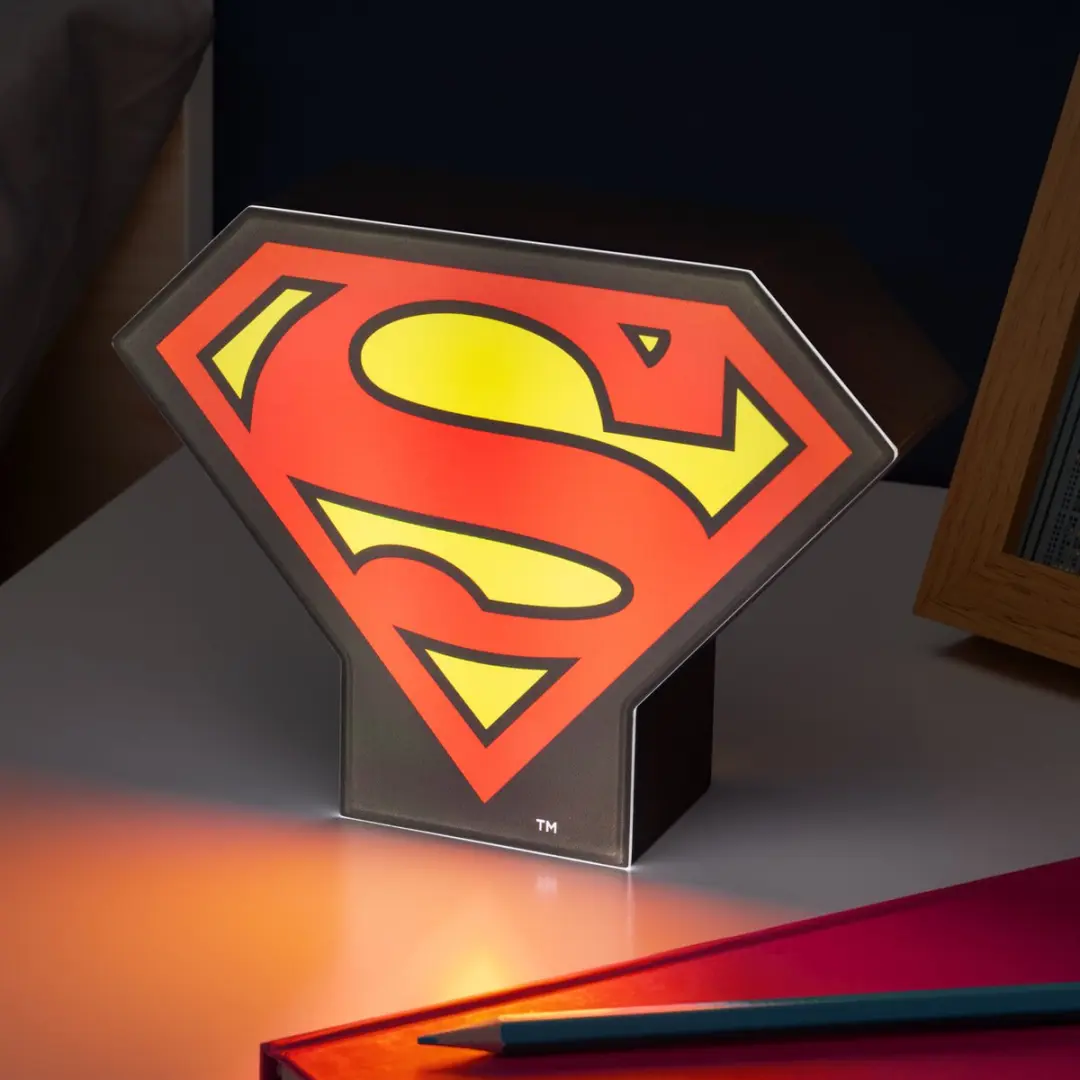 Paladone DC Comics Superman Nachtlamp - Rood/Geel/Zwart