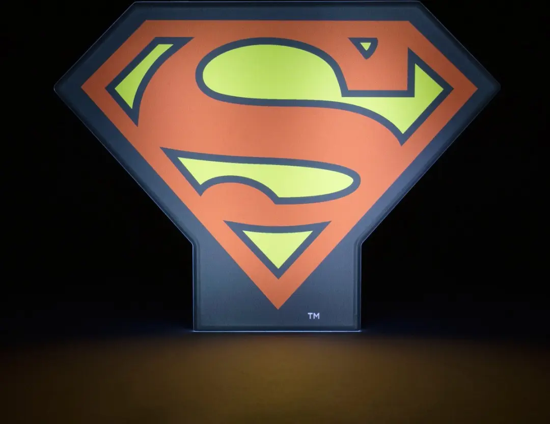 Paladone DC Comics Superman Nachtlamp - Rood/Geel/Zwart