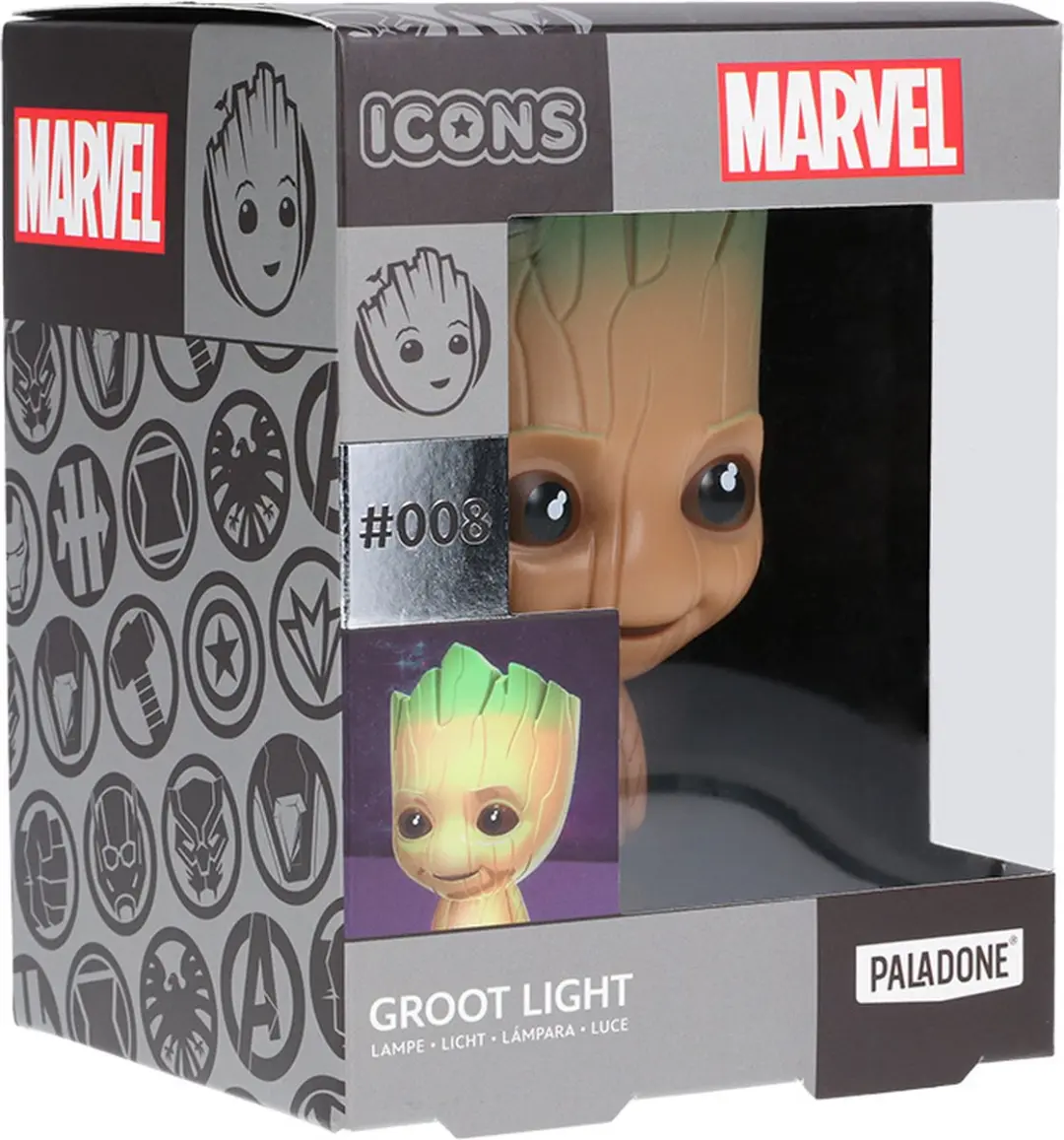Paladone Marvel Groot Icon Light Nachtlamp - Veelkleurig
