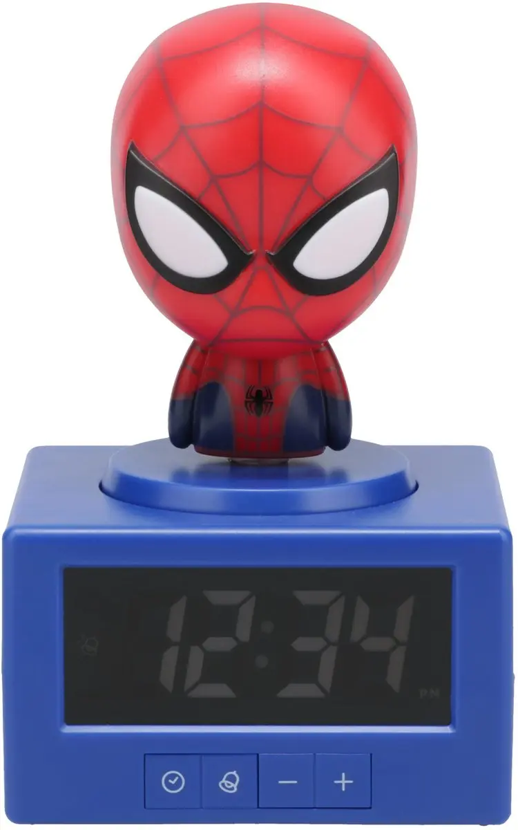 Paladone Spider-Man Wekker - Nachtlampfunctie - Zwart/Rood