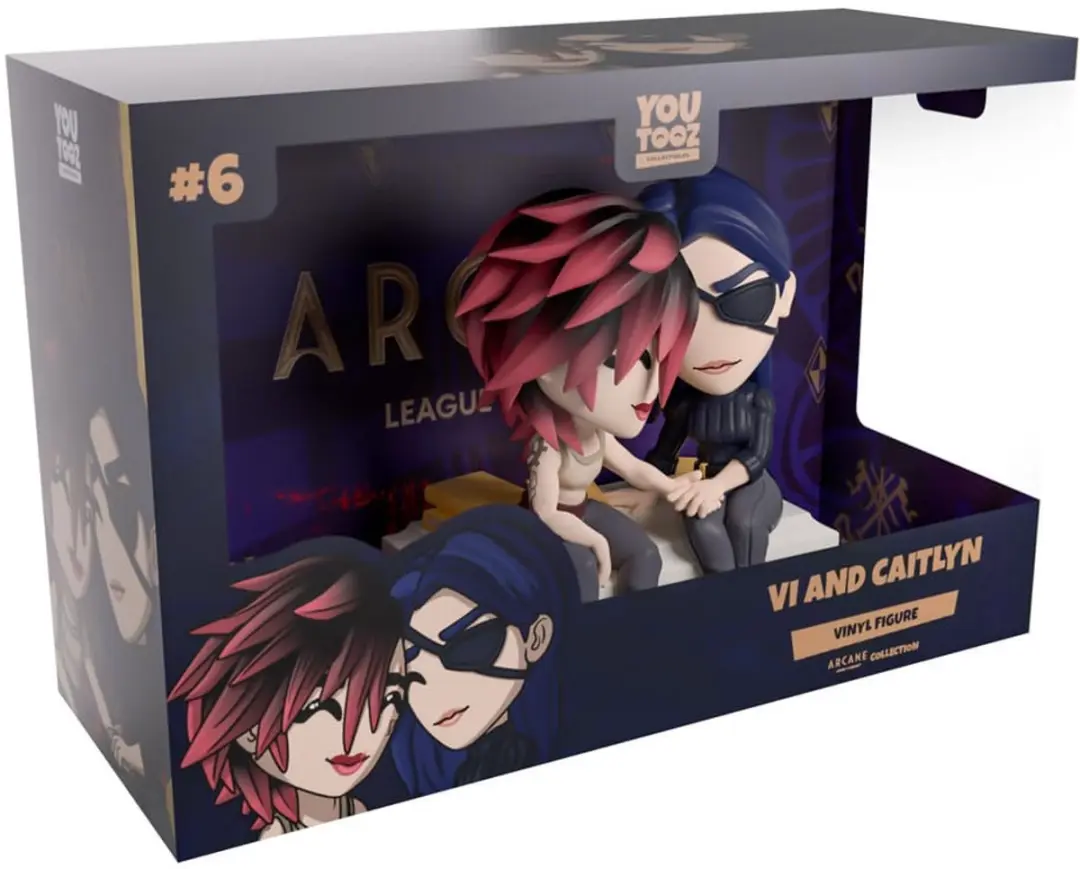 Youtooz Arcane Vi & Caitlyn Vinyl Figuur - 2-Pack - 11cm - Multicolor - afbeelding 2 van 5