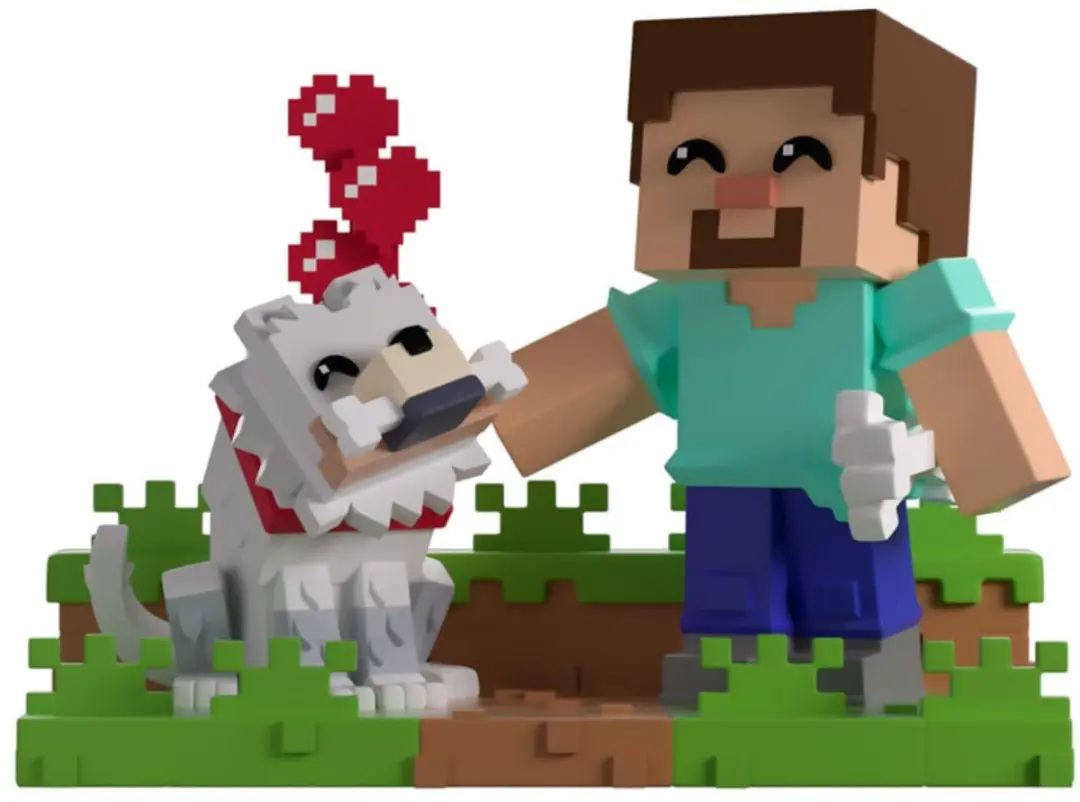 Youtooz Minecraft Wolf Figuur 10cm