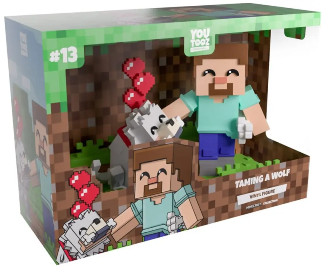 Youtooz Minecraft Wolf Figuur 10cm - Taming - afbeelding 5 van 5